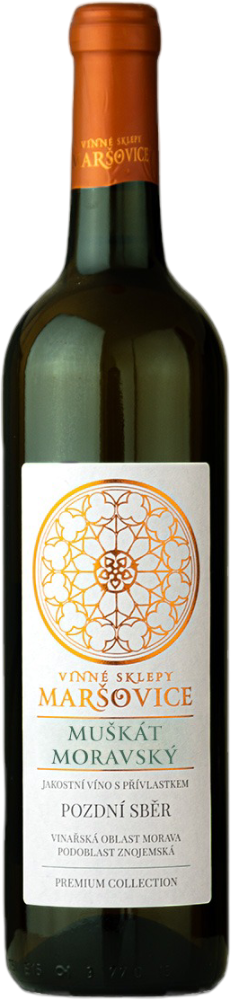 Vinné sklepy Maršovice Maršovice Muškát Moravský 2022 Pozdní sběr