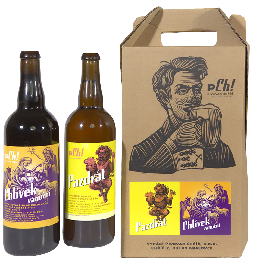 Pivovar Chříč Set piv Pivovar Chříč Vánoční set piv 2x 0,75l + dárkové balení