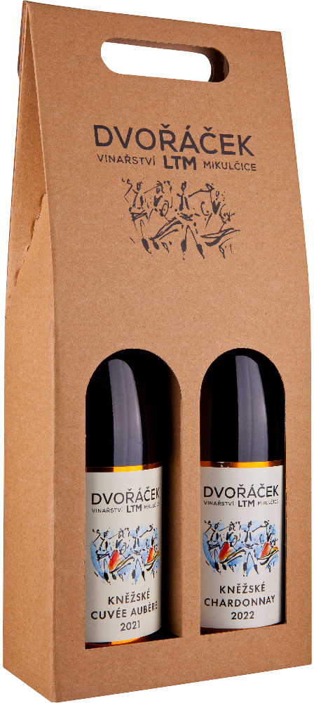 Vinařství Dvořáček Kartonová krabice na 2 láhve Dvořáček