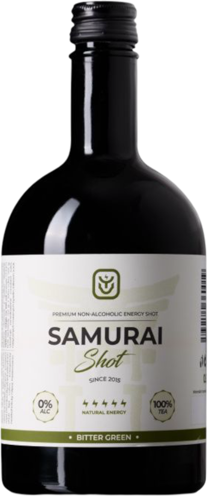 Drink Samurai Energetický nápoj Samurai Shot Bitter Green 0,5l
