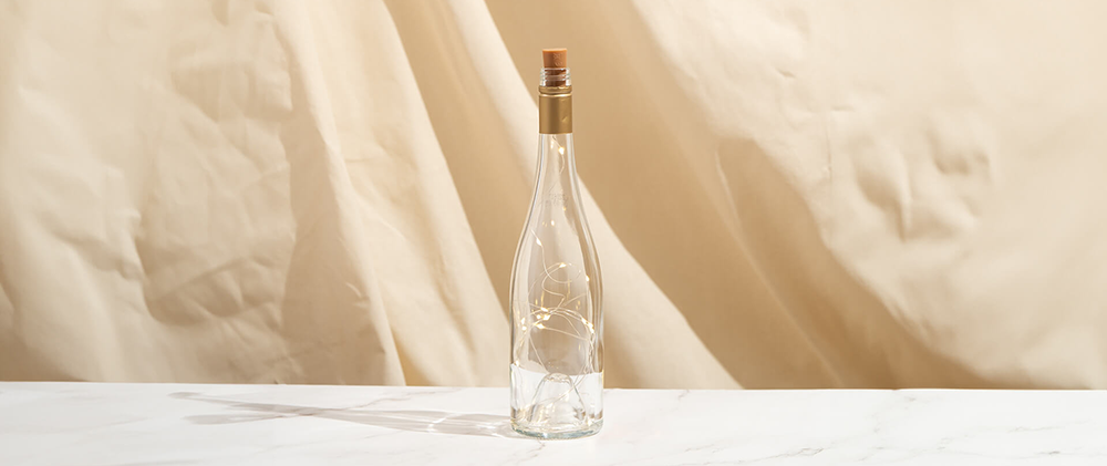 Upcycling lahví od vína