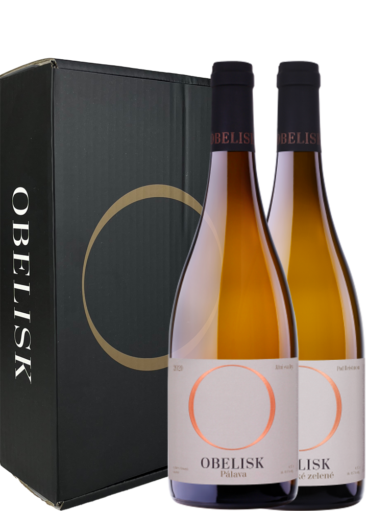 Vinařství Obelisk Obelisk balíček bílých aromatických vín + dárkové balení