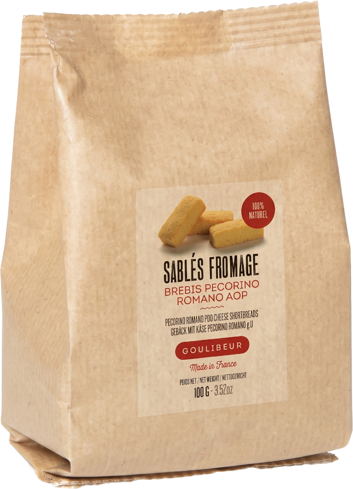 Goulibeur Sušenky Goulibeur sablés s ovčím sýrem Pecorino Romano AOP 100g