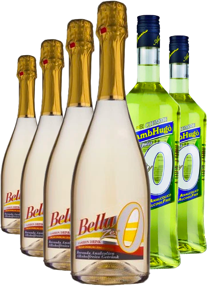 různí Nealkoholický Set 2x Sambhugo Zero 1l + 4x Bella Zero 0,75l