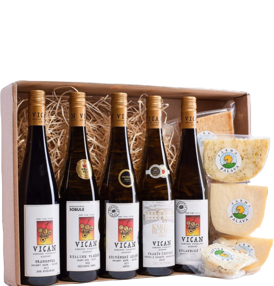 Vinařství Vican Set Vican Degustační - víno a sýry
