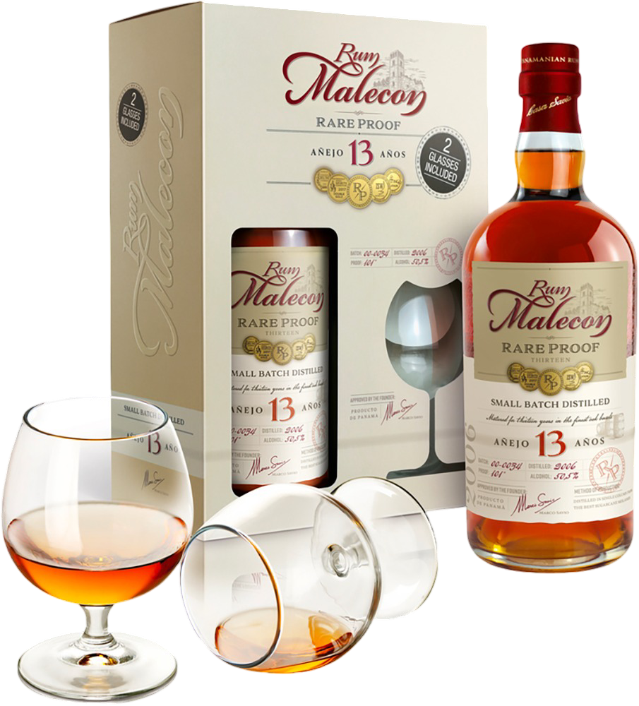 Malecon Rum Malecon Rare Proof 2006 13YO 0,7L 40% + sklenička