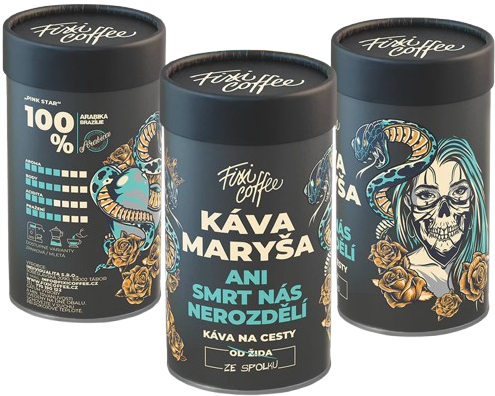 Fixi Coffee Káva Fixi Coffee Maryša ,,Ani smrt nás nerozdělí'' tuba 250g