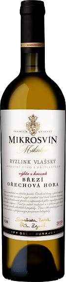 Mikrosvín Mikulov Mikosvín Ryzlink vlašský Pozdní sběr2022