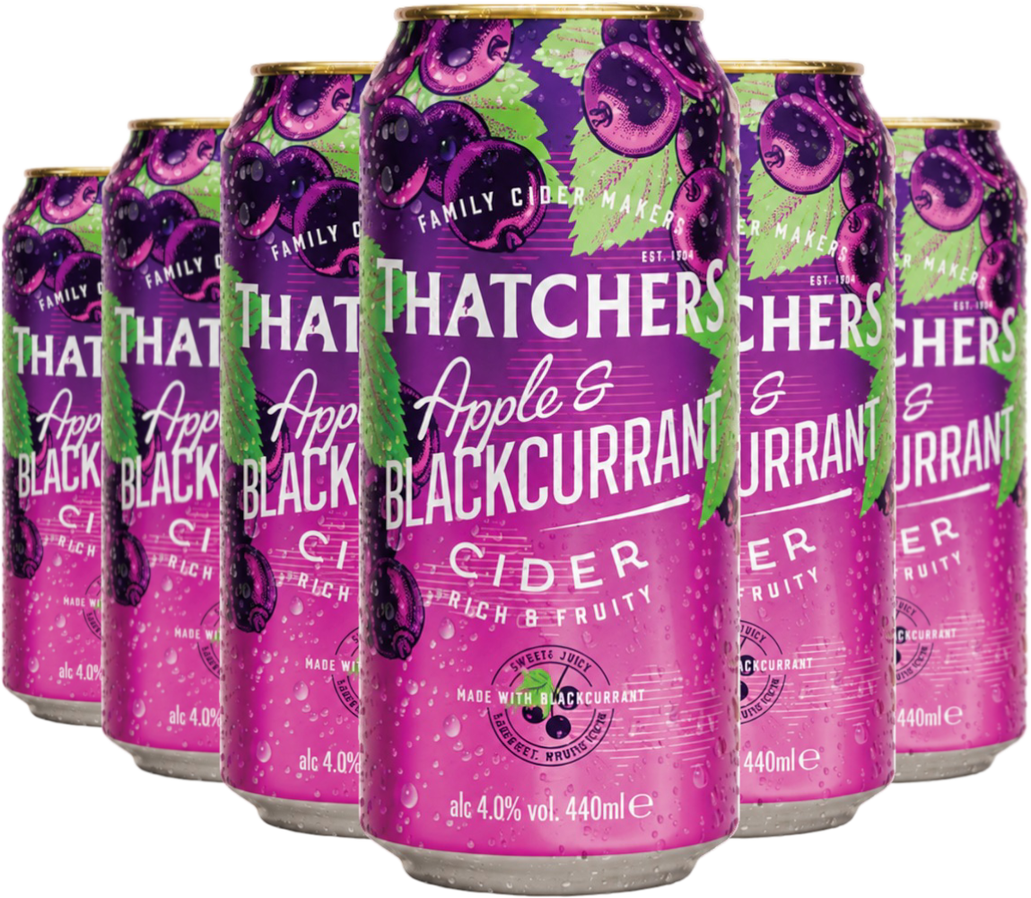 Thatchers Cider Set Cider Thatchers Apple and Blackcurrant 0,44l 4+2