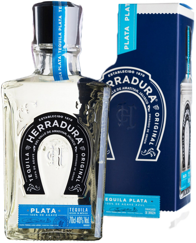 Herradura Plata 100% de Agave 40 % 0,7 l