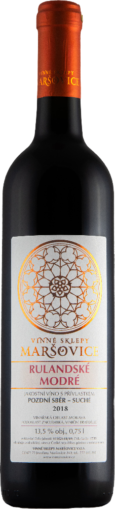 Vinné sklepy Maršovice Maršovice Rulandské modré Pozdní sběr 2018
