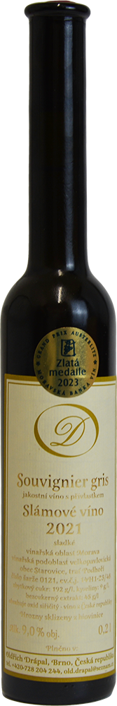 Oldřich Drápal slámové víno Oldřich Drápal slámové víno Souvignier gris 2021