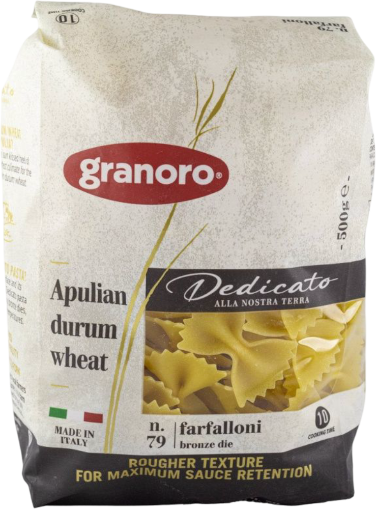Granorro Těstoviny Granoro Apulská krupice Farfalloni N.79 500g, foto produktu