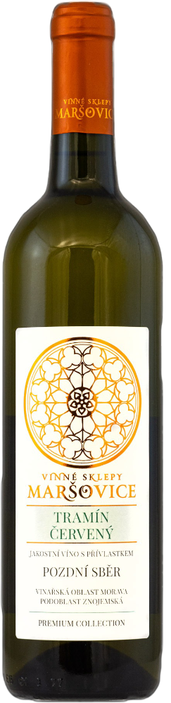 Vinné sklepy Maršovice Maršovice Tramín červený 2021 pozdní sběr
