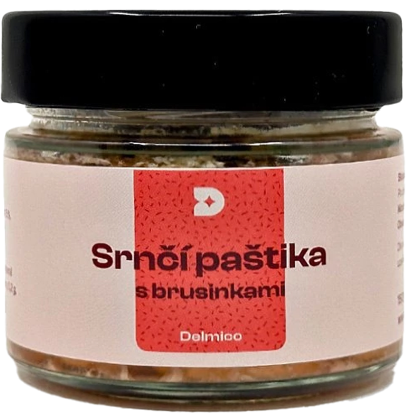 Delmico Paštika srnčí s brusinkami Delmico