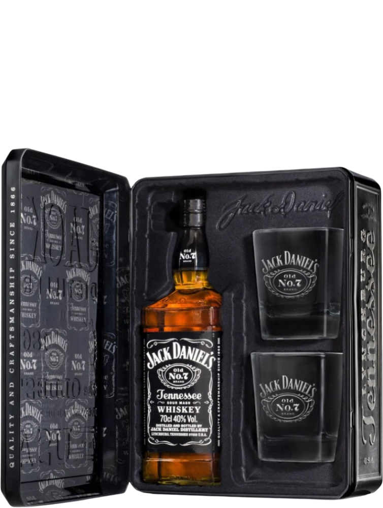 Jack Daniel´s Whisky Jack Daniels 0,7l 40% se skleničkami + Darkové Balení