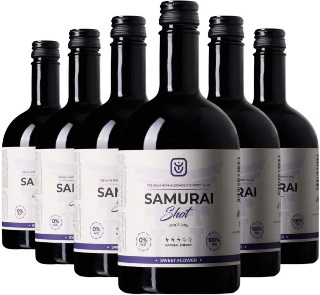 Drink Samurai Set energetický nápoj Samurai Shot Sweet Flower 6x0,5l