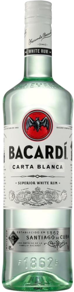 Bacardi Carta Blanca 37,5% 1l koupíte na Vinisto.cz