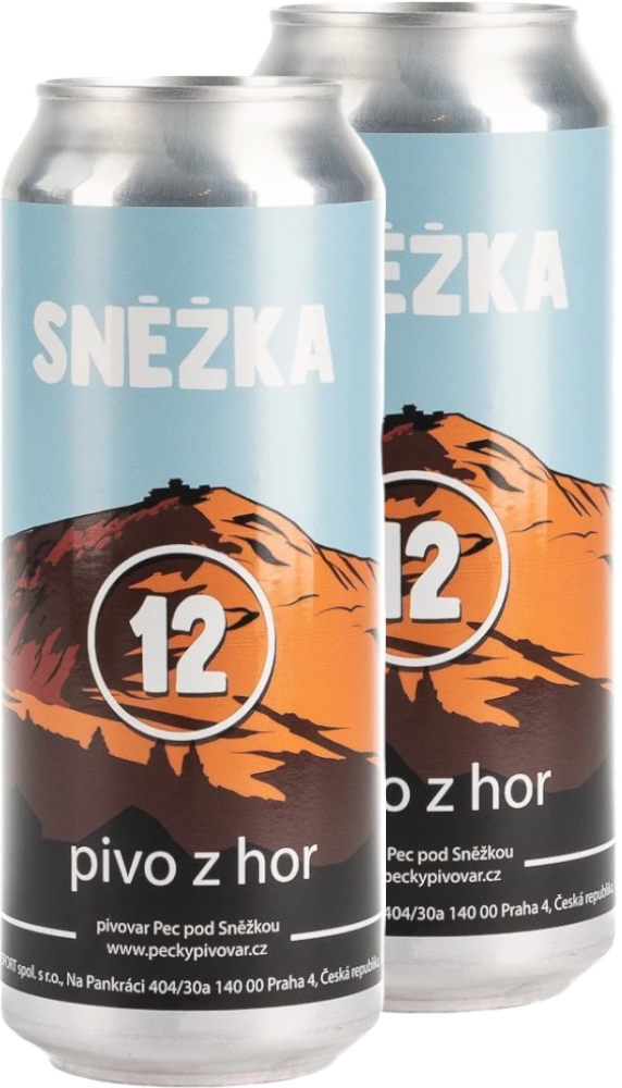 Pecký Pivovar Set Pivo Pecký Pivovar Sněžka 12° Ležák spodně kvašený 0,5l 1+1