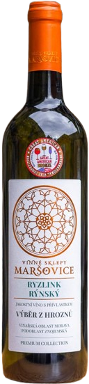 Vinné sklepy Maršovice Maršovice Ryzlink rýnský 2021, výběr z hroznů