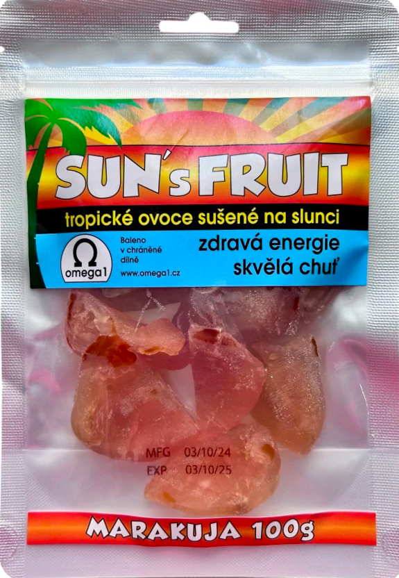 Sun´s fruit Sušená Marakuja Sun's Fruit 100g