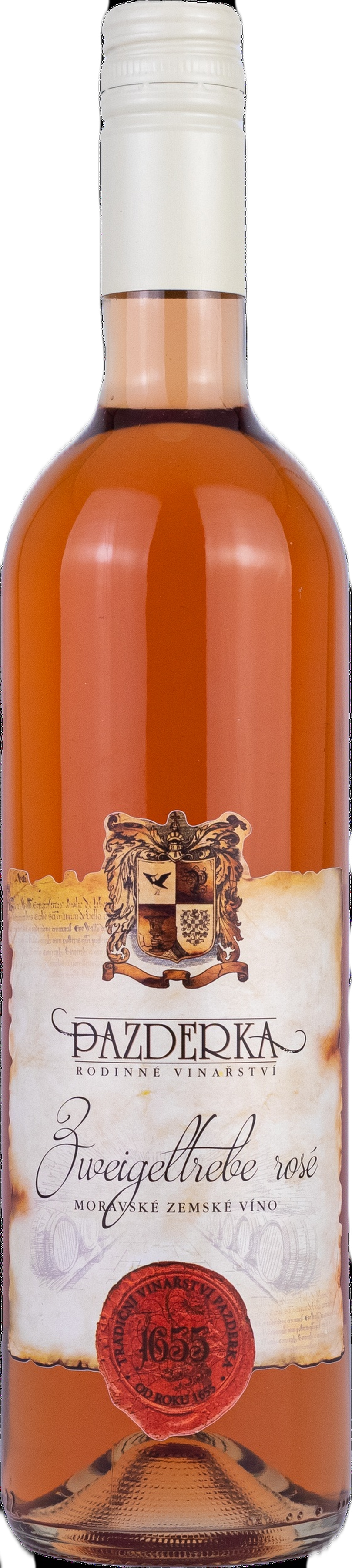 Rodinné vinařství Pazderka Pazderka Zweigeltrebe - Rosé 2020