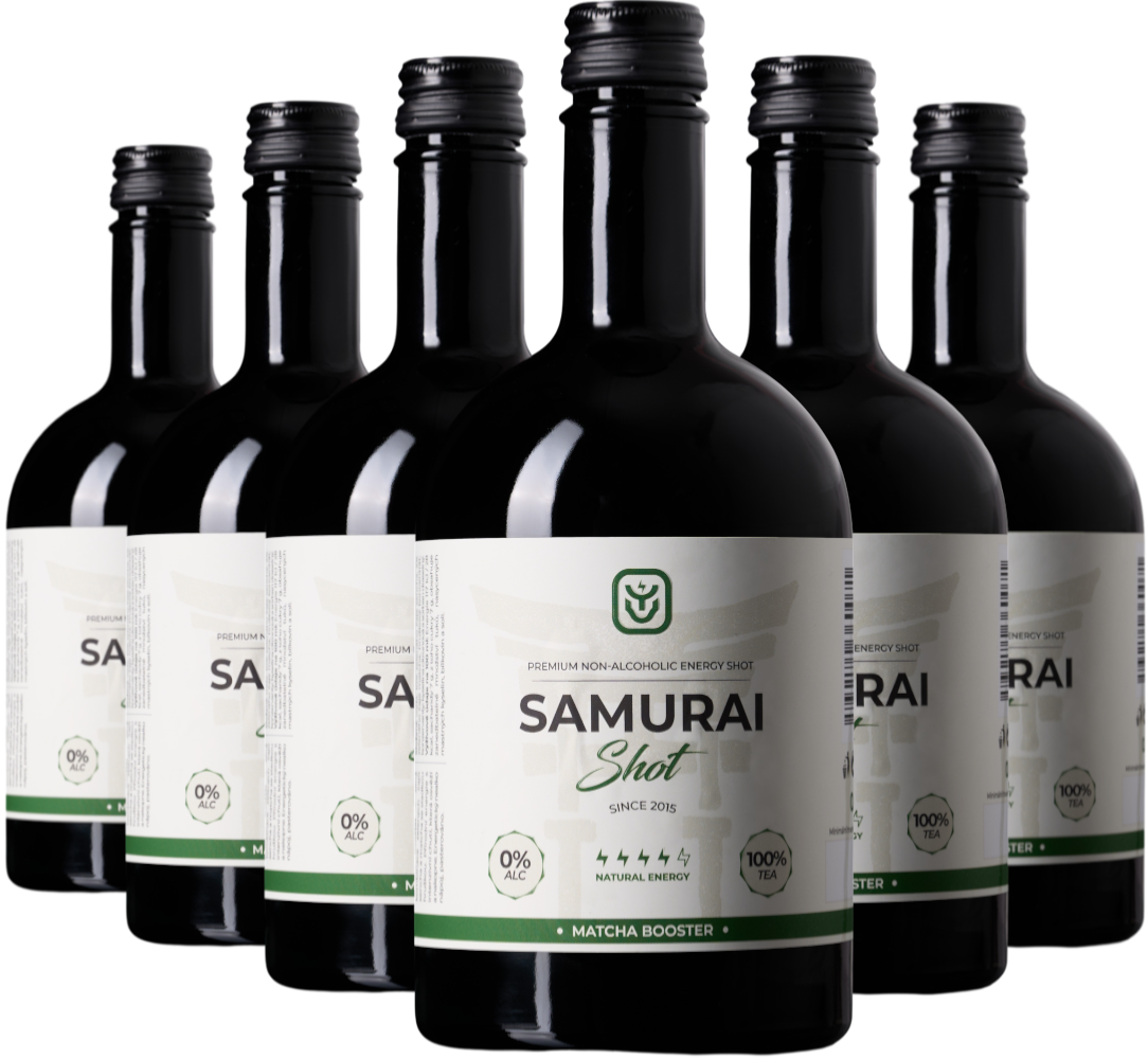 Drink Samurai Set energetický nápoj Samurai Shot Matcha Booster 6x0,5l