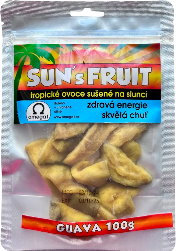 Sun´s fruit Sušená Guava Sun's Fruit 100g