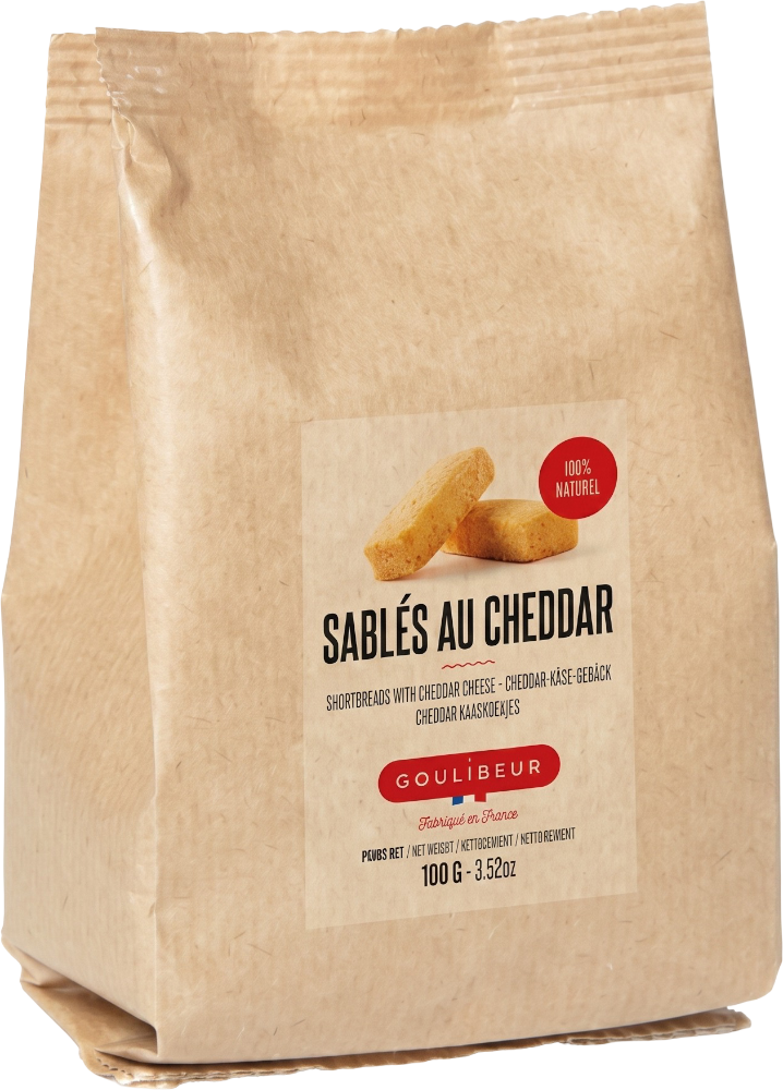 Goulibeur Sušenky Goulibeur sablés se sýrem Cheddar 100g