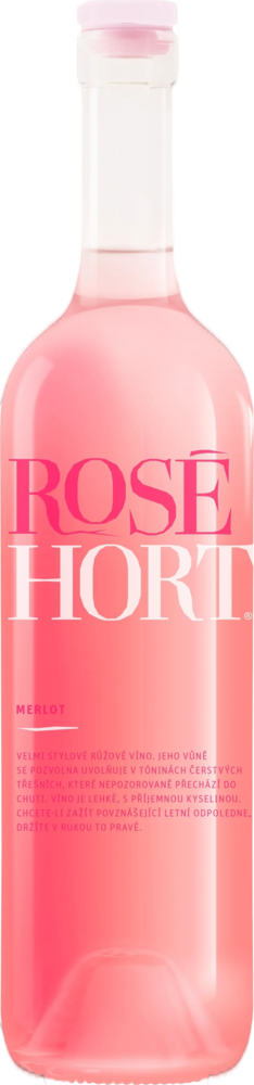 VINO HORT HORT Merlot Rosé Pozdní sběr 2024