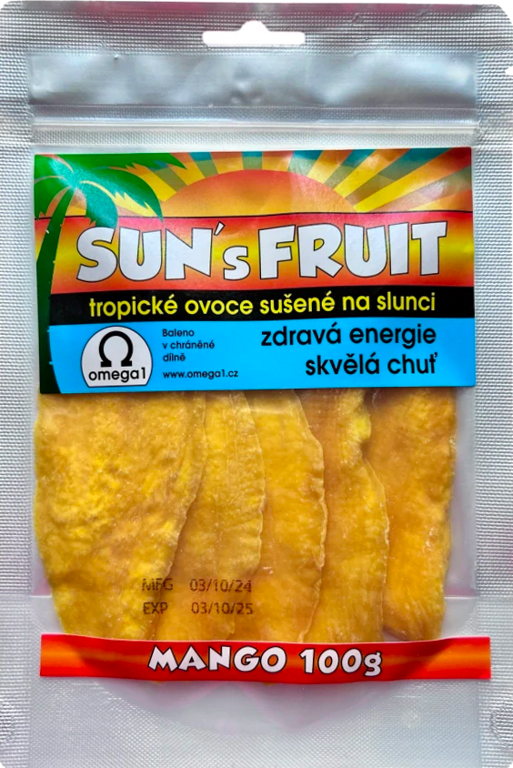 Sun´s fruit Sušené Mango Sun's Fruit 100g