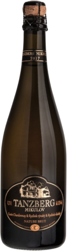 Tanzberg Tanzberg Sekt cuvée Chardonnay & Ryzlink rýnský & Ryzlink vlašský Brut nature 2017