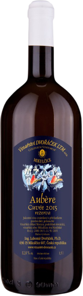 Vinařství Dvořáček Dvořáček Cuvée AUBÈRE REZERVA Magnum Pozdní sběr 2015