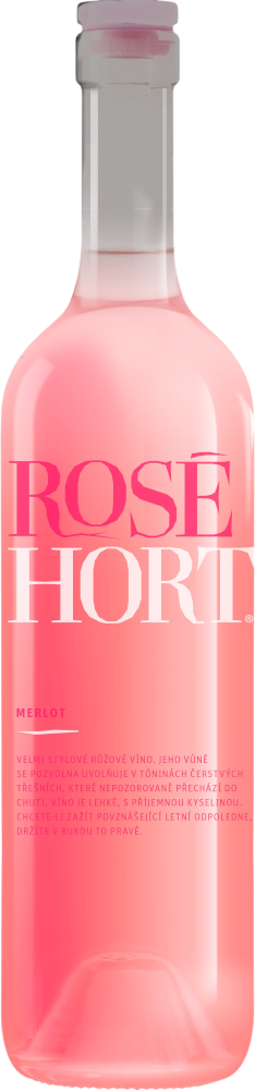 VINO HORT HORT Merlot Rosé Pozdní sběr 2025, foto produktu