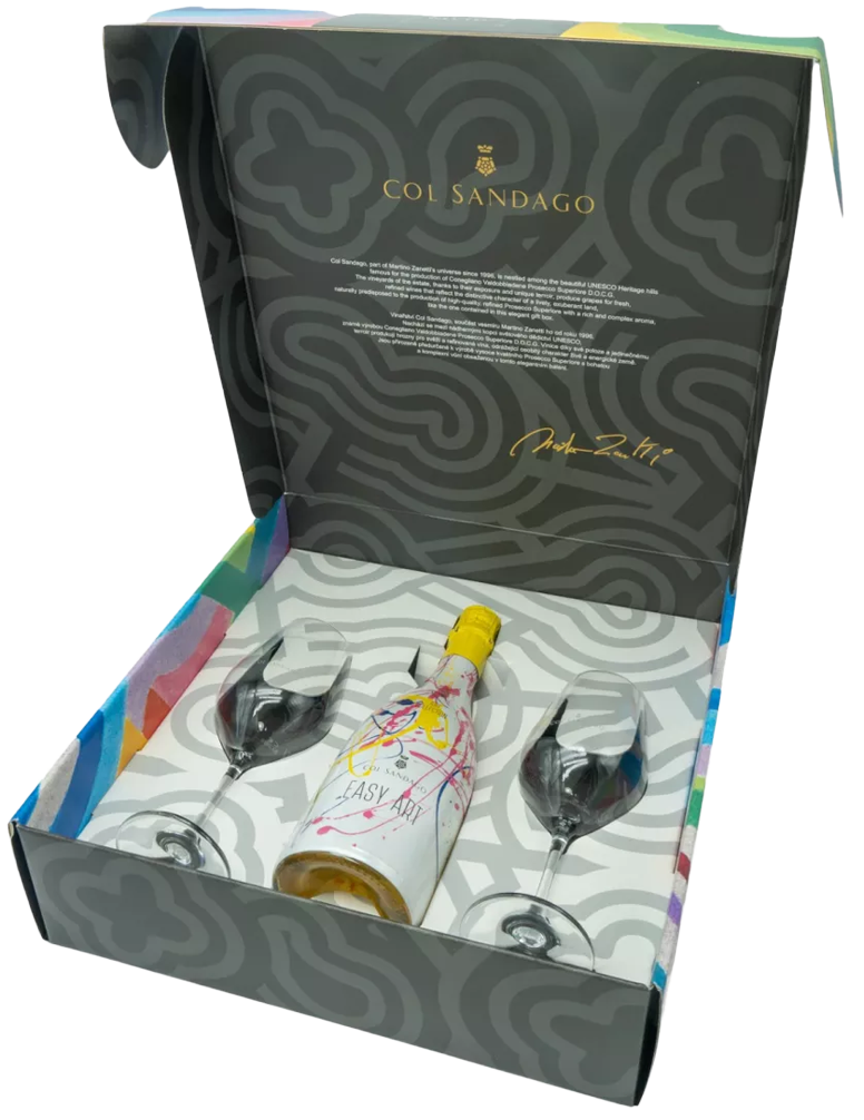 Col Sandago Col Sandago Easy Art SPUMANTE Cuvée Brut + Dárkové balení