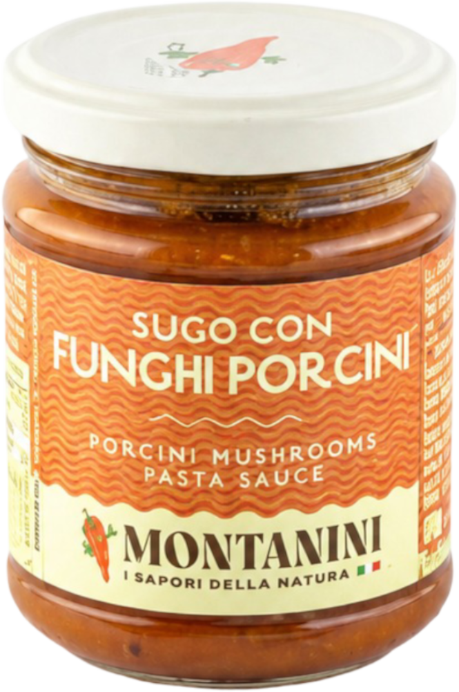 Montanini Rajčatová omáčka s hříbky a žampiony Montanini Sugo ai Funghi 180g, foto produktu