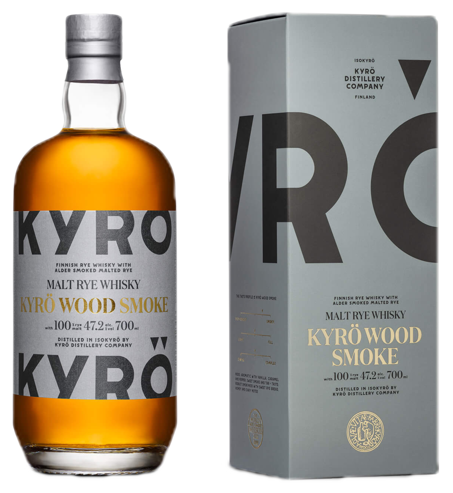 Kyrö Whisky Kyrö Wood Smoke 0,7l 47,2% + Dárkové balení