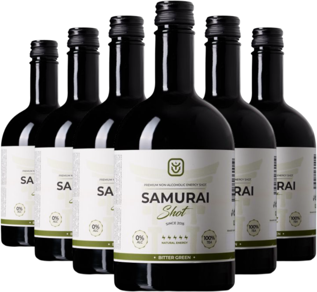 Drink Samurai Set energetický nápoj Samurai Shot Bitter Green 6x0,5l