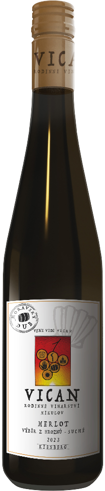 Vinařství Vican Vican Merlot Moravský dub Výběr z hroznů 2023