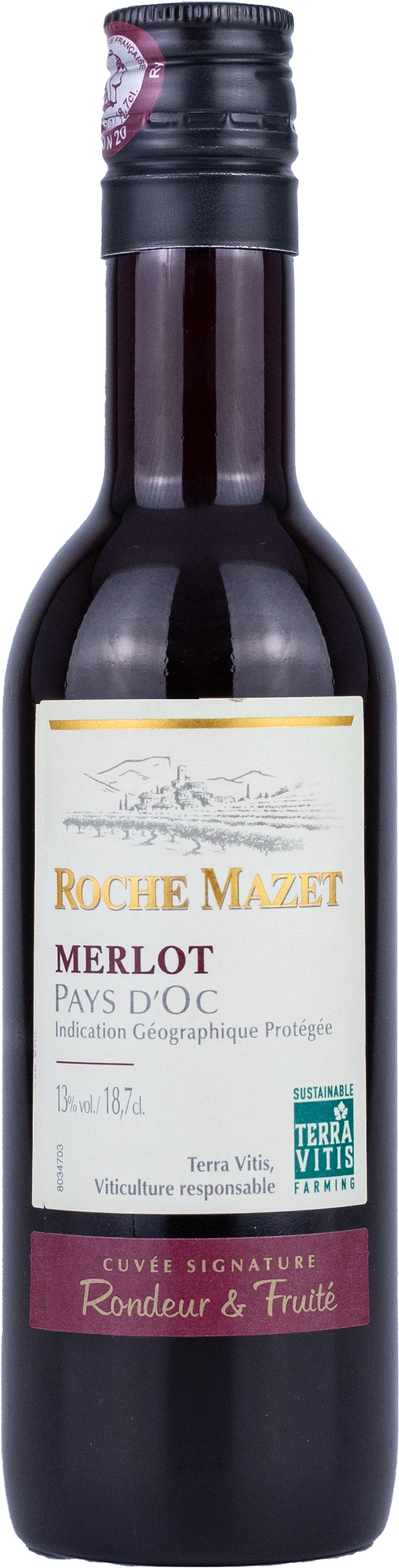 Castel Freres Castel Freres Roche Mazet - Merlot Rouge Pays d'Oc IGP Terra Vitis 0,187l Pet 2022