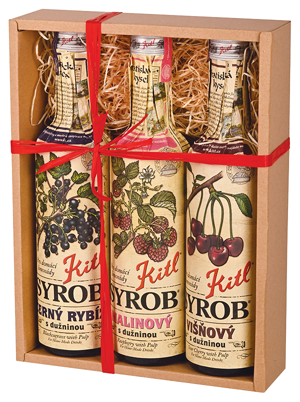 KITL Syrob Červené ovoce 3x 500 ml DÁRKOVÉ balení