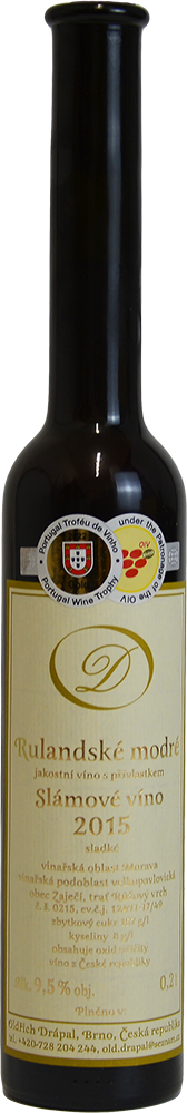 Oldřich Drápal slámové víno Oldřich Drápal slámové víno Rulandské modré 2015