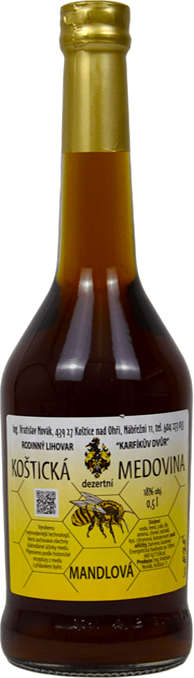 Karfíkův Dvůr Medovina mandlová Karfíkův Dvůr 0,5l 18%