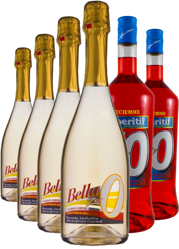 různí Nealkoholický Set 2x Aperitif Spritz Zero 1l + 4x Bella Zero 0,75l