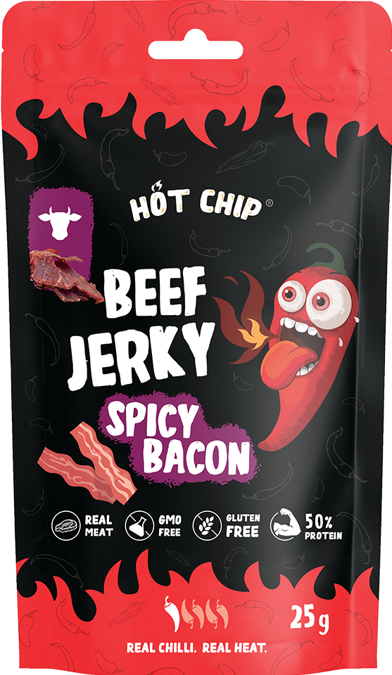 Hot-Chip Jerky Hot-Chip Chilli &; Bacon 25g