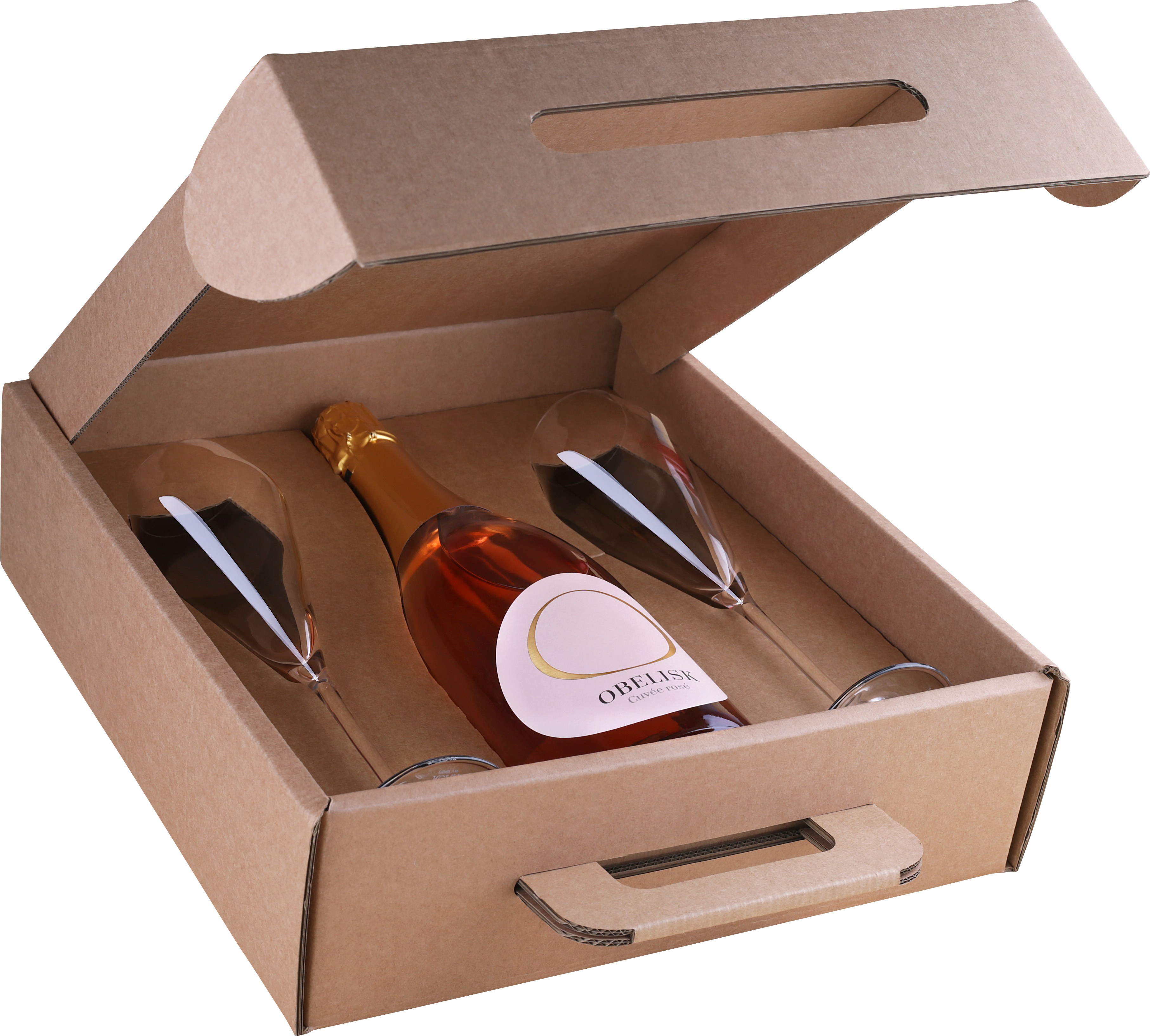 Vinařství Obelisk Obelisk Set pro zamilované SEKT+ 2 skleničky