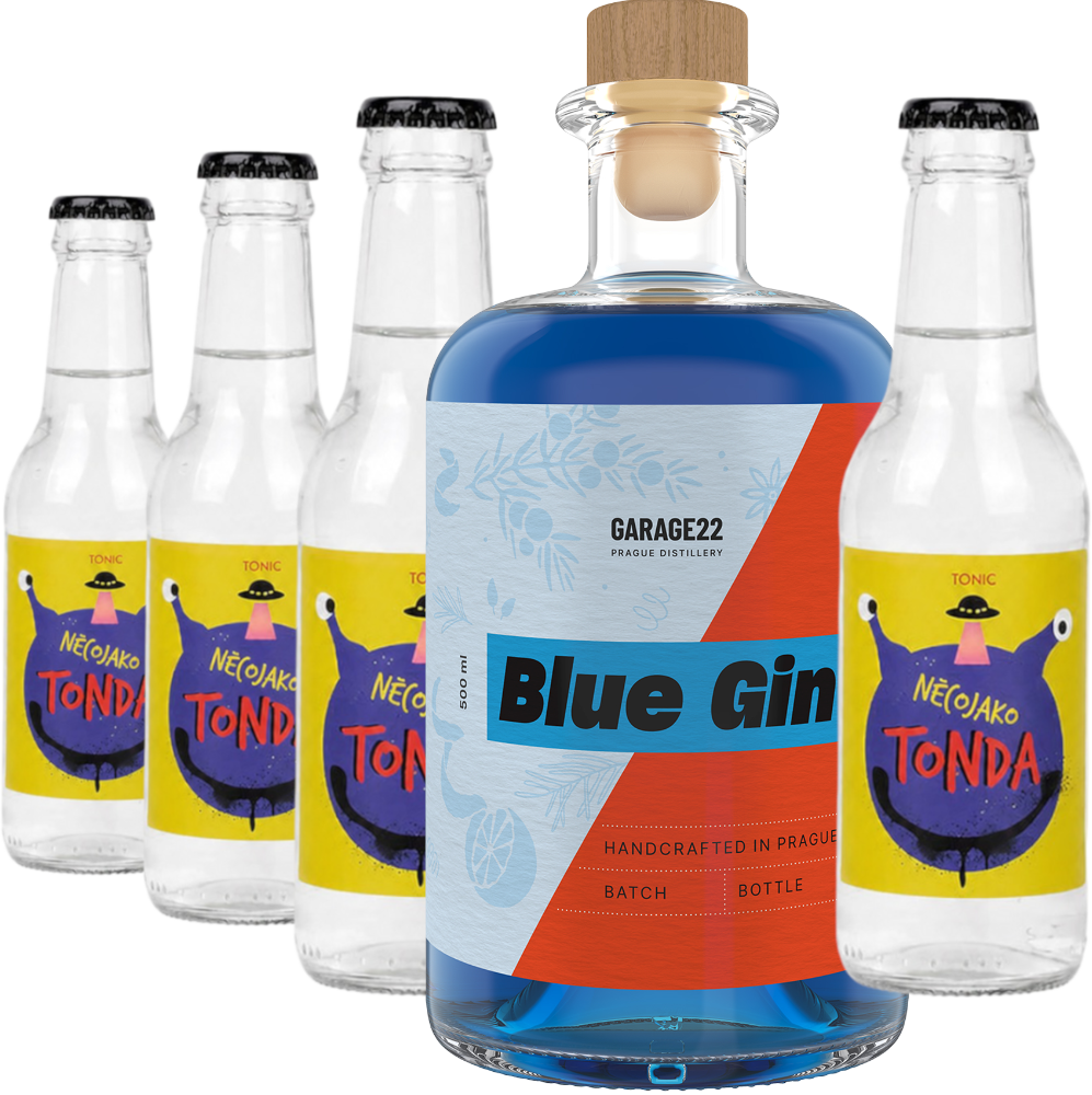 Garage22 Set Gin Blue + 4x Tonic Něco jako Tonda