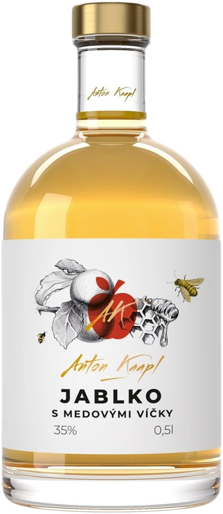 Anton Kaapl Jablko s medovými víčky Anton Kaapl 0,5l 35%