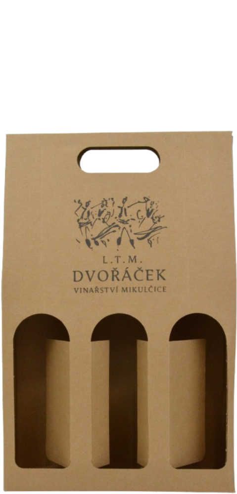 Vinařství Dvořáček Kartonová krabice na 3 láhve Dvořáček